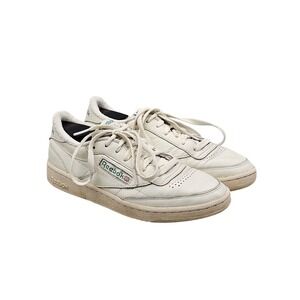 Reebok Womens Size 8 US GUC Vintage 90's Club C 85 White Leather Sneakers Shoes